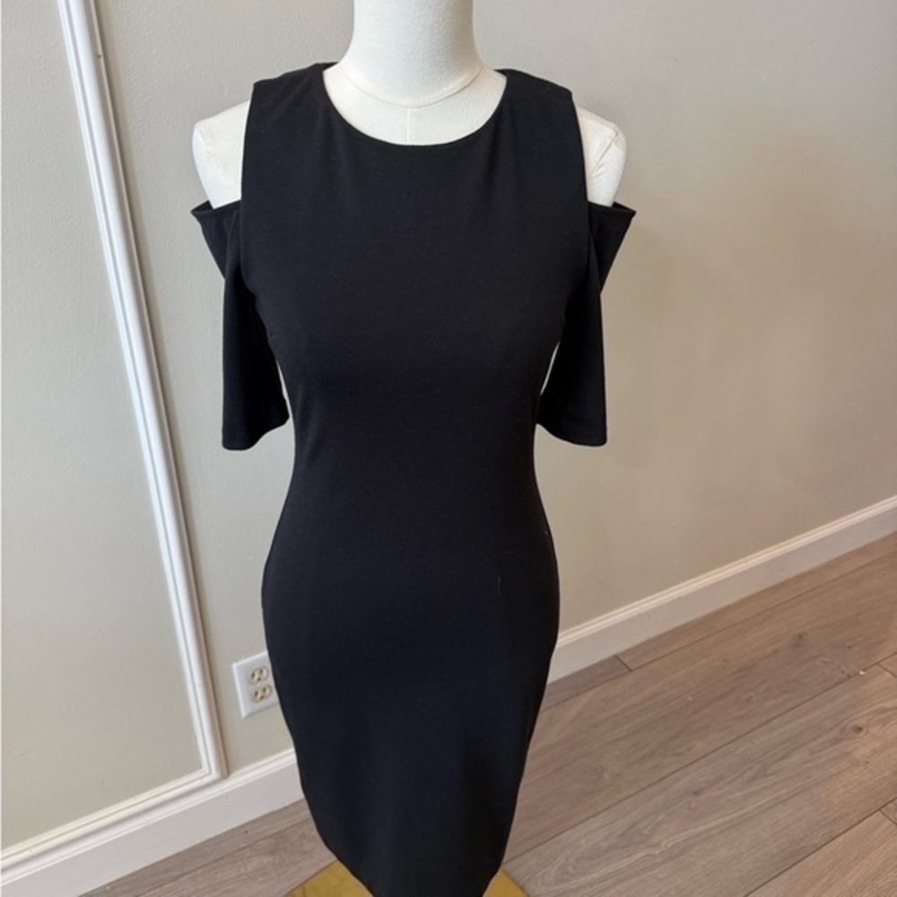 Michael Kors Black Cold Shoulder Dress